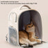 Cat Backpack Carrier, Large Capacity Transparent Ventilated Travel Bag for Cats, Kittens, and Puppies