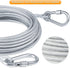 Tresbro 30FT Reflective Dog Tie Out Cable for Dogs Up to 250 Pounds, Lightweight Steel Wire Leash for Outdoor Use