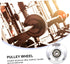 YARNOW 4pcs Aluminum Alloy Pulley Exercise Wheel, Cable Pulley Attachments for Home Gym Replacement Parts