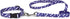Nylon Pooch Patterns Dog Collar, Fits Necks 10" to 16", Blue Bone