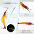 Hilitchi 15 Pcs Soft Shrimp Lures, Luminous Artificial Fishing Bait for Freshwater Trout, Bass, Salmon