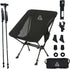 AVIVA Sports 3-in-1 Camping Chair, Trekking Poles & Mounted Flashlight All-in-One Backpacking Kit Small
