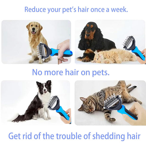 Generic Zoocozy Pet Grooming Combs Kit for Dog Cat, Dog Brush for Shedding, Cat Deshedding Brush for Removal of Long