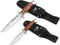 Mossy Oak 2-piece Bowie Knife, Fixed Blade Hunting Knife with Leather Handle