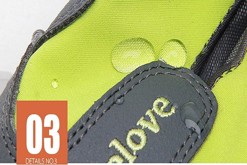 TRUE LOVE Dog Shoes Waterproof Anti-Slip Rain Boots with Reflective TLS3961, Black, Size 6