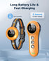 2-in-1 Smart Dog Shock Collar & Bark Collar with 3300FT Remote, IP67 Waterproof (Orange)