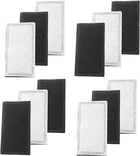12 Pack Raindrop Plastic Fountain Charcoal Filters Compatible with Pioneer Pet Fountain Filters