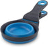 Dexas Pets Collapsible KlipScoop, 1 Cup Capacity Dry Dog Food Scoop and Bag Clip, Pro Blue