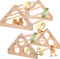 2 Pieces Chicken Perch Hens Handmade Perch Stand Toy Chicken Wood Stand