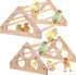 2 Pieces Chicken Perch Hens Handmade Perch Stand Toy Chicken Wood Stand