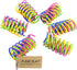 Andiker 24pcs Cat Spring Toy, Colorful Spiral Springs, Interactive Durable Plastic Toys for Indoor Cats