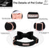 Black Dog Collars for Small Dogs, Cute Corduroy Dog Collar with Bow Tie, Adjustable Puppy Collars for Small Medium