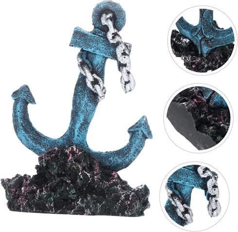 1pc Pool Ornaments Home Décor, Sailboat Ornament for Beach Table and Fish Tank Ruins Chic Decor