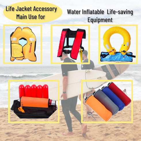 Portable Inflatable Bobbin Replacement Life Jacket Vest Accessory, Simple #011, SPYMINNPOOt2gyc9gomk