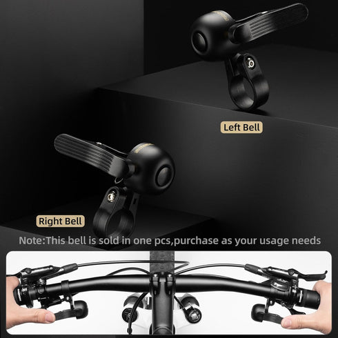 ROCKBROS Bicycle Bell, Copper Alloy Sturdy Bike Ring Bell with Clear & Long Sound for Handlebars, Over 100 dB