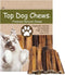Top Dog Chews Thick 6 Inch Bully Sticks - 100% Natural Beef, High Protein, Supports Dental Health (12 Count)