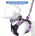 Pawtitas Lumberjack Padded Martingale Collar for Dogs, Soft Neoprene with Reflective Band, Medium Orchid