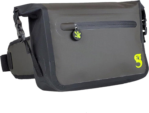 geckobrands Waterproof Tarpaulin Waist Pack, Durable Adjustable Water-Resistant Pack for Beach and Hiking