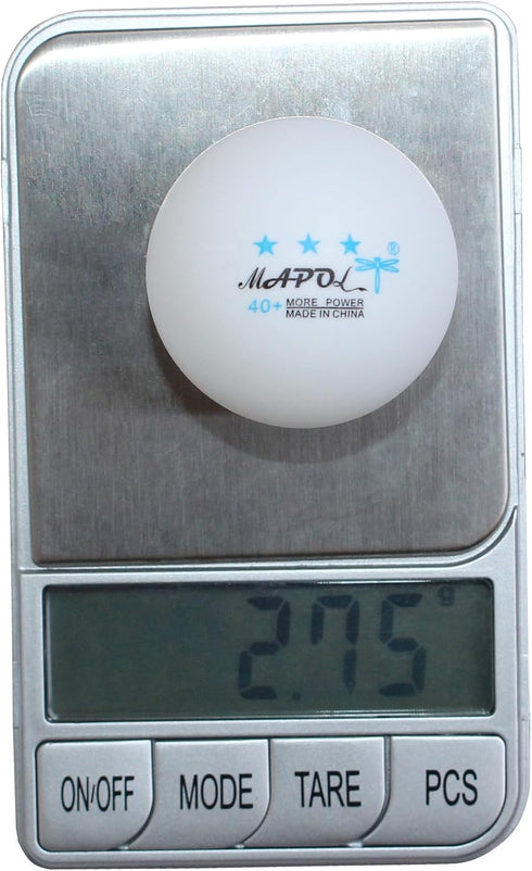 100 Pack 3-Star MAPOL White Table Tennis Balls Advanced Training Ping Pong Ball