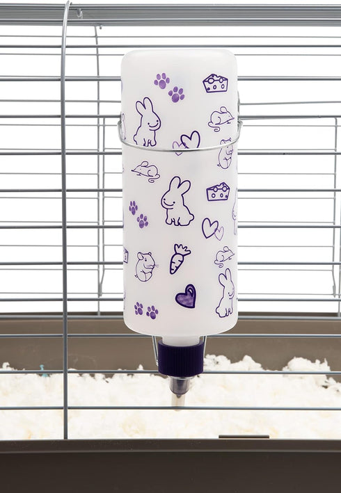 Lixit 32oz Weather Resistant Water Bottles with Heavy Duty Mount for Rabbits and Ferrets