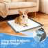 24x24 ALOOF Silicone Dog Pee Pad Holder in, Puppy Potty Training Tray with Magnetic Snaps & Raised Edges, Non-Slip