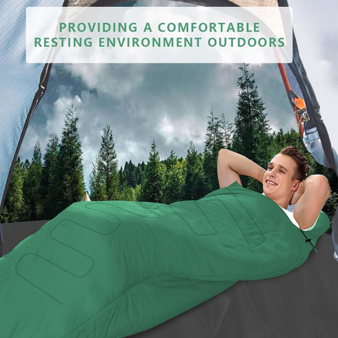Portable Waterproof Camping Sleeping Bags for Adults and Kids, 4 Seasons for Hiking, Backpacking, Indoor Outdoor Use