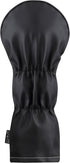 Majek Retro Golf Headcover - White Red and Black Vintage Leather Style 1 Driver Head Cover, Fits 460cc Drivers, Classic