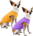 Plain Cotton Dog Shirts, Large Pet Costumes for Male & Female Dogs, Yellow & Purple, Size XXL