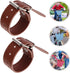 Toddmomy 1 Pair of Adjustable Bike Basket PU Straps, Leather Straps for Bike Bicycle, Brown