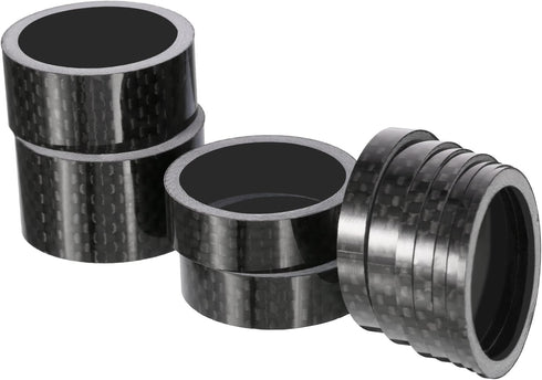Sumind 11 Pieces Bike Carbon Fiber Headset Spacer - Bicycle 1-1/8 Inch, 7 Size