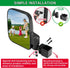 Golf Cart Mirror, Upgraded Installation for Square Tube Roll Cage Compatible with Club Car, Yamaha, EZ GO