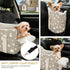 15 lbs) Cullaby Dog Car Seat for Small Dogs (Under Center Console Pet Carrier with Safety Belt, Storage Pockets