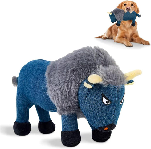 Auvitaya Squeaky Dog Puppy Toys, Stuffed Plush Animal to Keep Them Busy for