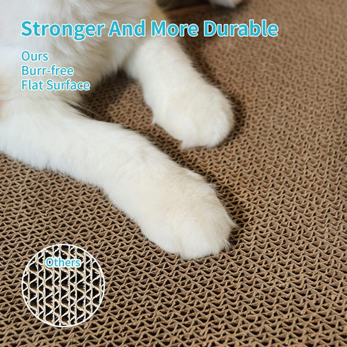 AGYM 5 Packs Cat Scratcher, Durable & Premium Recyclable Cardboard Scratching Pad for Indoor Cats, Large Size