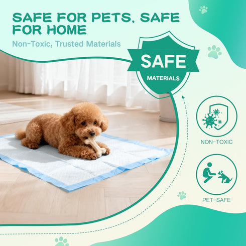 ZTAICOMGO 23"x17" 100 Count 200pcs 6-Layer Disposable Diaper Pads Pee Pads for Dogs Disposable Training Pads Plus