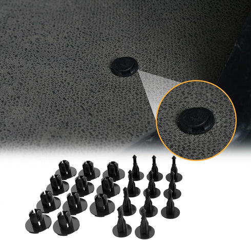 Yamaha Floor Mat Rivet, Push Fasteners for Yamaha Driver Golf Cart 2007-Up, Pack of 11
