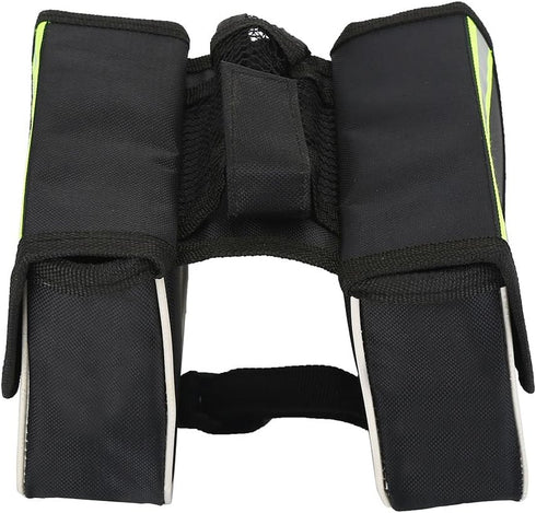 PU Bike Rear Rack Storage Bag, Durable Saddle Bag for Riding Cycling, Fits Most Bicycles