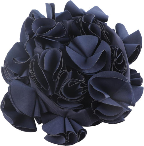Floral Swim Hat, Elastic Swim Bonnet Waterproof Headgear for Women with Long Hair for Summer Pool