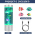 Bubble Fish Lamp, Sensory Bubble Tube Lamp, Artificial Fish Tank with Moving Fish, to Light Up Your Life Like a Lamp