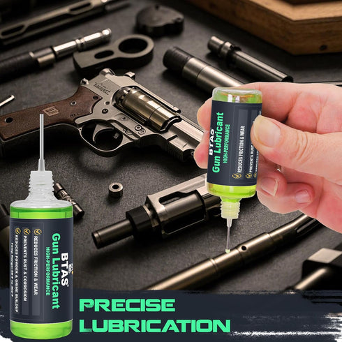 2oz 1 oz BTAS Gun Cleaner and Lubricant CLP Gun Oil Cleaning Kit Universal Spray Solvent & Needle Oiler Bottle