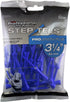 Pride Professional Tee System Two Piece Step Tee, 50 Count, 3-1/4 inch, Blue