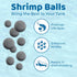 SunGrow Shrimp Balls, Calcium-Rich for Successful Shedding, Vibrance, Cool Décor with Wellness Benefits