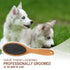 KylePet Dog Brush - Double Sided Slicker Brush with Bamboo Handle for Long Hair Pets, Grooming Comb for Shedding