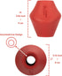Stuffable Enrichment Dog Toy Durable Natural Rubber Treat Dispenser for Medium Dogs, Irregular Shape, Red, Bully Stick