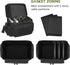 ORKELS Gun Range Bag for 4 Handguns and Ammo, Pistol Shooting Bag with Magazine Slots