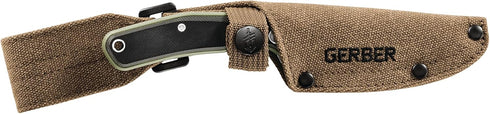 Gerber Gear Downwind Caper - Fixed Blade Knife with Sheath for Hunting, Olive