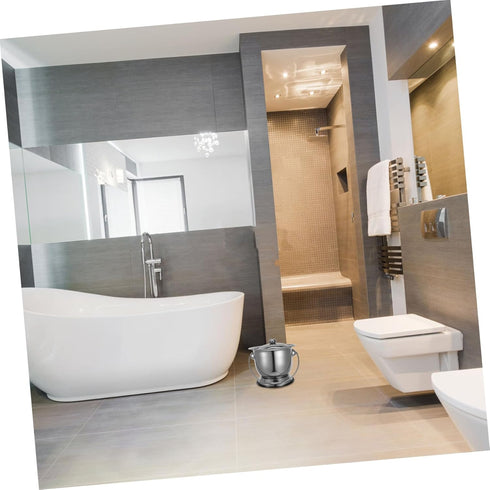 Stainless Steel Adult Potty Chair with Lid - Convenient Bed Pan