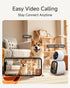 Noorio 5G 2K 360 2.4 Inch CL200 Two Way Video Calling Camera, One Click Call Pet Camera with Phone App, PTZ Dog Cam