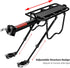 ROCKBROS Adjustable Rear Bike Rack, Full Quick Release Bicycle Cargo Rack, Aluminum Alloy, 115 lbs Capacity, Black