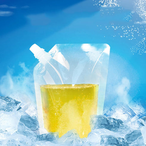Generic 9.6oz Plastic Flask Collapsible Emergency Water Container Bag BPA Free Food Grade